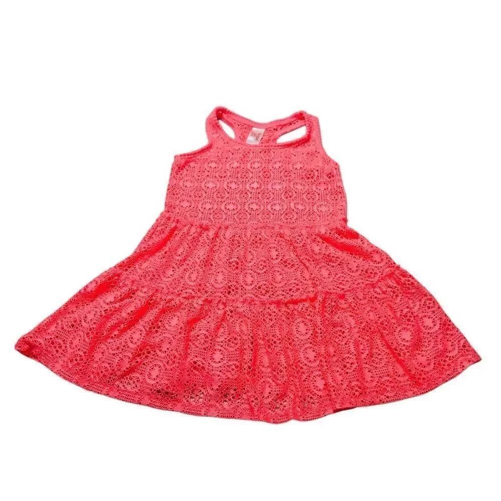 Cat & Jack pink swimsuit cover dress S6/6x